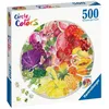 Image de Puzzle rond de 500 pièces Fruits et légumes. Cercle de couleurs. Abstrait. Adulte. Ravensburger