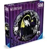 Image de Puzzle rond de 500 pièces Mercredi Addams. Bandes dessinées et dessins animés. À partir de 10 ans. Ravensburger