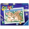 Image de Ravensburger CreArt Peinture sur Numéro - Lapins en peluche