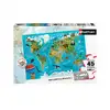 Image de Puzzle 45 Pièces Carte du Monde des Animaux - Nouvelle Édition Éducative - Neuf
