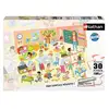 Image de Puzzle éducatif 30 pièces : Une journée à l'école pour enfants - Neuf
