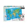 Image de Puzzle éducatif 100 pièces : Carte des monuments du monde pour enfants - Neuf