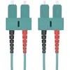 Image de Helos 115790 Câble patch fibre optique 50/125µm OM3 SC Duplex aqua 5,0m