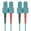 Image de Helos 115793 Câble patch fibre optique 50/125µm OM3 SC Duplex aqua 7,5m