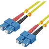 Image de Helos 115813 Câble patch fibre optique 9/125µm SC Duplex jaune 7,5m