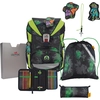 Image de DerDieDas sac d'école ErgoFlex Superlight Schulranzenset 5 pièces Funny Fighter noir