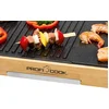 Image de ProfiCook Gril Teppanyaki PC-TYG 1143 avec couvercle écologique Cadre en bambou