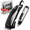 Image de Kit de coupe-barbe CLATRONIC avec 4 peignes + tondeuse nez et oreilles swsi HSM 3441 NE