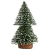 Image de Sapin Enneigé Vert Décoratif - Miniature 15 Cm