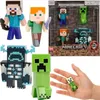 Image de Minecraft Set de figurines en métal Steve Alex Creeper Warden 6 cm - Neuf
