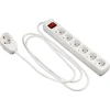 Image de REV Powersplit - Rallonge - 3500 Watt - Prises de sortie : 7 (alimentation) - 2 m - blanc