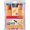 Image de Feutres fins - STABILO point 88 - Pack de 30 - avec 30 couleurs différentes dont 5 fluos