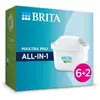 Image de Pack de cartouches filtrantes BRITA MAXTRA PRO All-in-1 8 pièces Blanc - Neuf