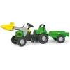 Image de Rolly Toys Tracteur à pédales Deutz-Fahr 5115 G TB avec remorque + chargeur frontal, vert