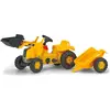 Image de Rolly Toys Trettraktor CAT mit Anhänger + Frontlader, Motorhaube zu äffnen