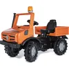 Image de RollyToys Service Unimog Véhicule à pédales pour enfants à partir de 3 ans, avec feux clignotants