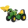 Image de Rolly Toys Tracteur à pédales Premium John Deere 8400R avec chargeur frontal, pneus silencieux