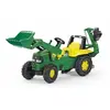 Image de Rolly Toys Tracteur à pédales John Deere + chargeur frontal, Pelleteuse, Jouets de sable, Chantier