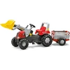 Image de Rolly Toys Junior RT Véhicule à pédales + remorque à partir de 3 ans, pneus silencieux