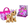 Image de ChiChi LOVE Happy Family - Chihuahua en peluche de différentes tailles avec rubans, sac avec empreintes de pattes de chien
