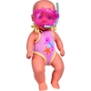 Image de Simba Toys NBB Poupée de bain 30cm - pour enfants à partir de 3 ans avec lunettes de natation roses et tuba