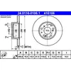 Image de Lot De 2 Disques De Frein Ate 24.0116-0106.1 Citroën 4246 A0 4246 H3 75 386 82