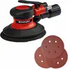Image de Ponceuse excentrique pneumatique 150 mm   Variateur de vitesse   Aspiration intégrée   6 abrasifs   6,3 bar