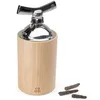 Image de Moulin à poivre allongé Peugeot Saveurs Isen en bois de hêtre naturel, 16 cm