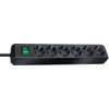 Image de Brennenstuhl 1159500400 power extension 3 m 6 AC outlet(s) Indoor Black