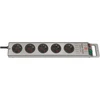 Image de brennenstuhl 1153340115 brennenstuhl bloc multiprise "Super-Solid", 5x, argent