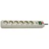 Image de Brennenstuhl Eco-Line 13.500A Multiprise de protection contre les surtensions 6x gris clair 1,5m H05VV-F 3G1,5, 1159750015