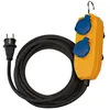Image de Brennenstuhl - Rallonge À Contact De Sécurité Avec Bloc D'Alimentation 3 X 1,5 Mm 5 M H07rn-f Noire Ip54