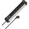 Image de brennenstuhl 1391030600 brennenstuhl Premium-Alu-Line 6-fach Steckdosenleiste mit Schalter 3,0 m schwarz