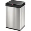 Image de Hailo Poubelle Big-Box Swing L, 35 L, inox Poubelle grande capacité, inox et plastique, automatique - 1 pièce (0840-111)