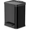 Image de Hailo 0622-260 Hailo poubelle à pédale Öko duo plus M, 2x9 L, noir