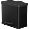 Image de Hailo 0633-260 Poubelle à pédale Öko Trio Plus L - 3 x 9 l, noir
