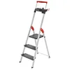 Image de Hailo - Escabeau De Sécurité Pliable En Aluminium 3 Marches Larges L100