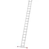 Image de Hailo   Échelle Simple 18 Échelons 5,1m/6m En Aluminium   Antidérapante   Charge Maximale 150kg   Pour Chantiers Professionnels