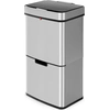 Image de Hailo Öko Vario XL - Poubelle à tri sélectif - Ouverture du couvercle entièrement automatique par capteur - 50 litres - inox, plastique