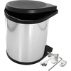Image de HAILO 3515031 Collecteur de déchets à encastrer Swing AS Mono 15 inox noir