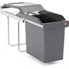 Image de Hailo Corbeille 3650241 SingleBox 24 litres encastrable