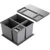 Image de Système Hailo Allegro 2x18 et 2x8 L poubelles de cuisine tiroir coulissant 60 cm