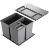 Image de Hailo Allegro Panier encastrable pour cuisine 60 cm 1x28 L + 2x13 L Efficace