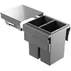 Image de Système de poubelles Hailo Euro-Cargo NT480 2x35 l 3619831 gris foncé