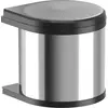 Image de Collecteur de déchets Hailo 3512031 MO Swing bs Mono 12 litres inox noir