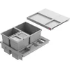 Image de Hailo Collecteur de déchets 3620511 Separato-K 500 Insert 2x 8 + 18 litres gris clair
