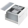 Image de Hailo Collecteur de déchets 3630601 XX Inset Rehausse XXL 2x 8,5 + 2x 4,1 + 18 litres