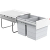 Image de Hailo Tandem 4. poubelle, gris clair. - Poubelle