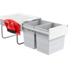 Image de Collecteur de déchets Hailo 3641221 TR Swing Raumspar-Tandem-H 2x 20 litres