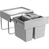 Image de HAILO Trieur de déchets 29 (12 + 2x8,5) litres RAUMSPAR TANDEM S à partir d'une largeur d'armoire de 50 cm